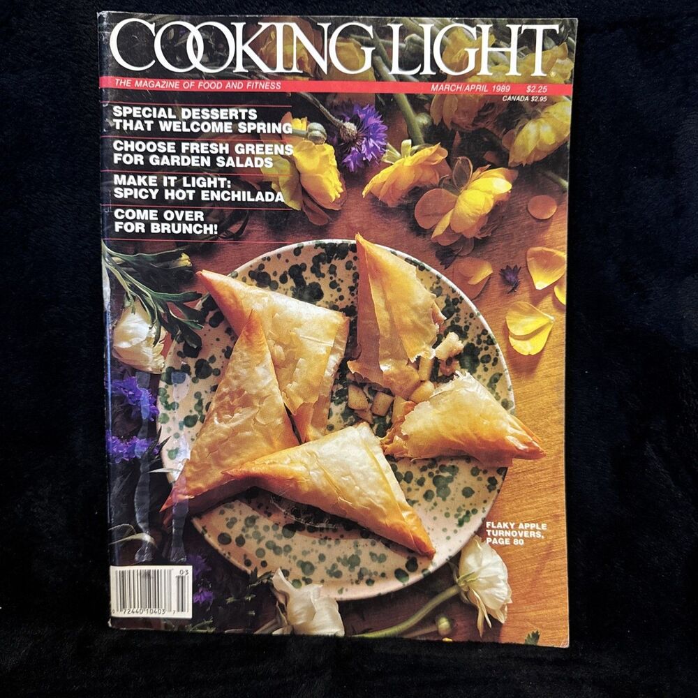 Cooking Light Magazine of Food and Fitness March / April 1989 Special Desserts